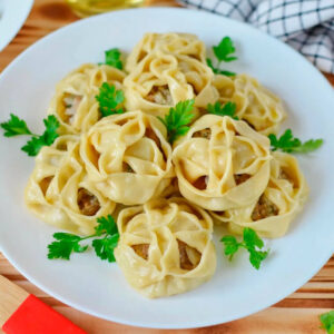 Манты с говядиной